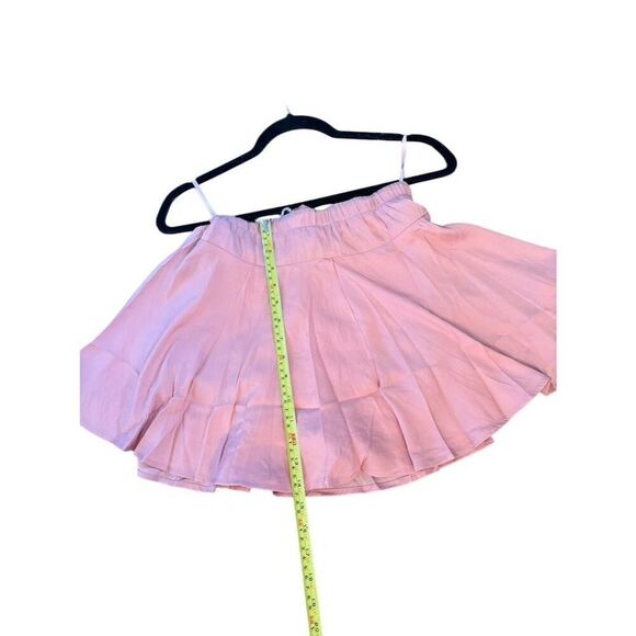 She + Sky Women's Standard Pink Wrap Skort Size S Casual Adjustable Tie Waist - Picture 5 of 6